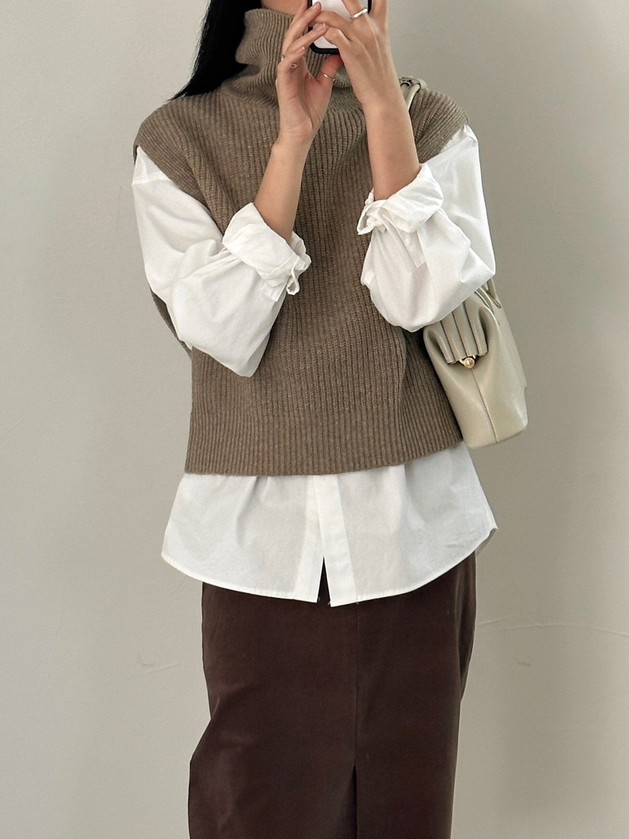 Wool Turtleneck Vest