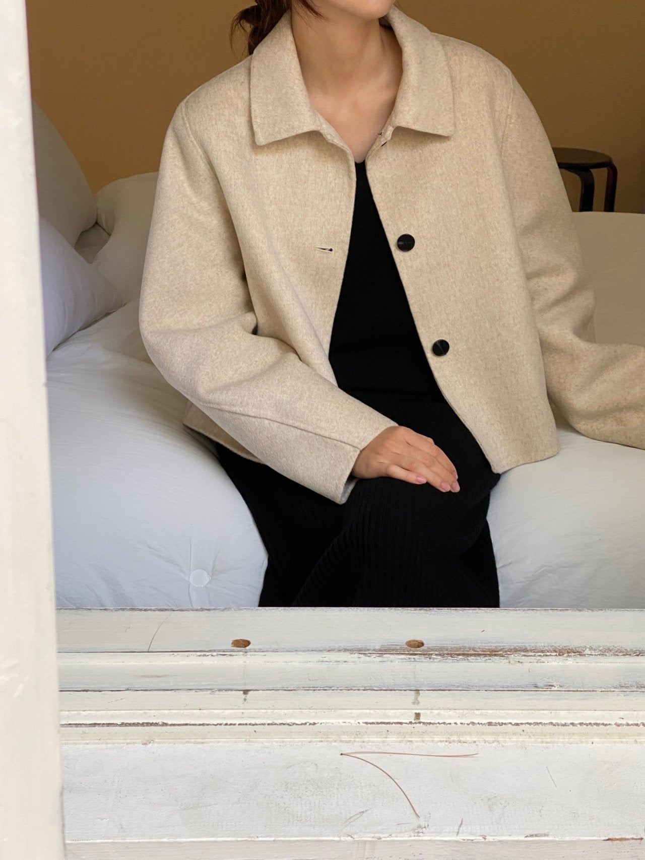 WYW Wool Handmade Crop Jacket