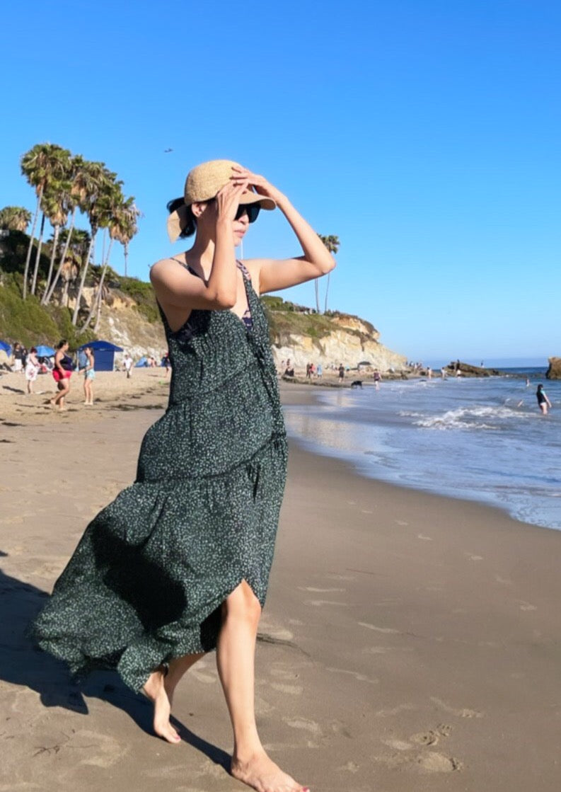 Abinari Silk Maxi Dress - Upcycled Dead Stock Silk