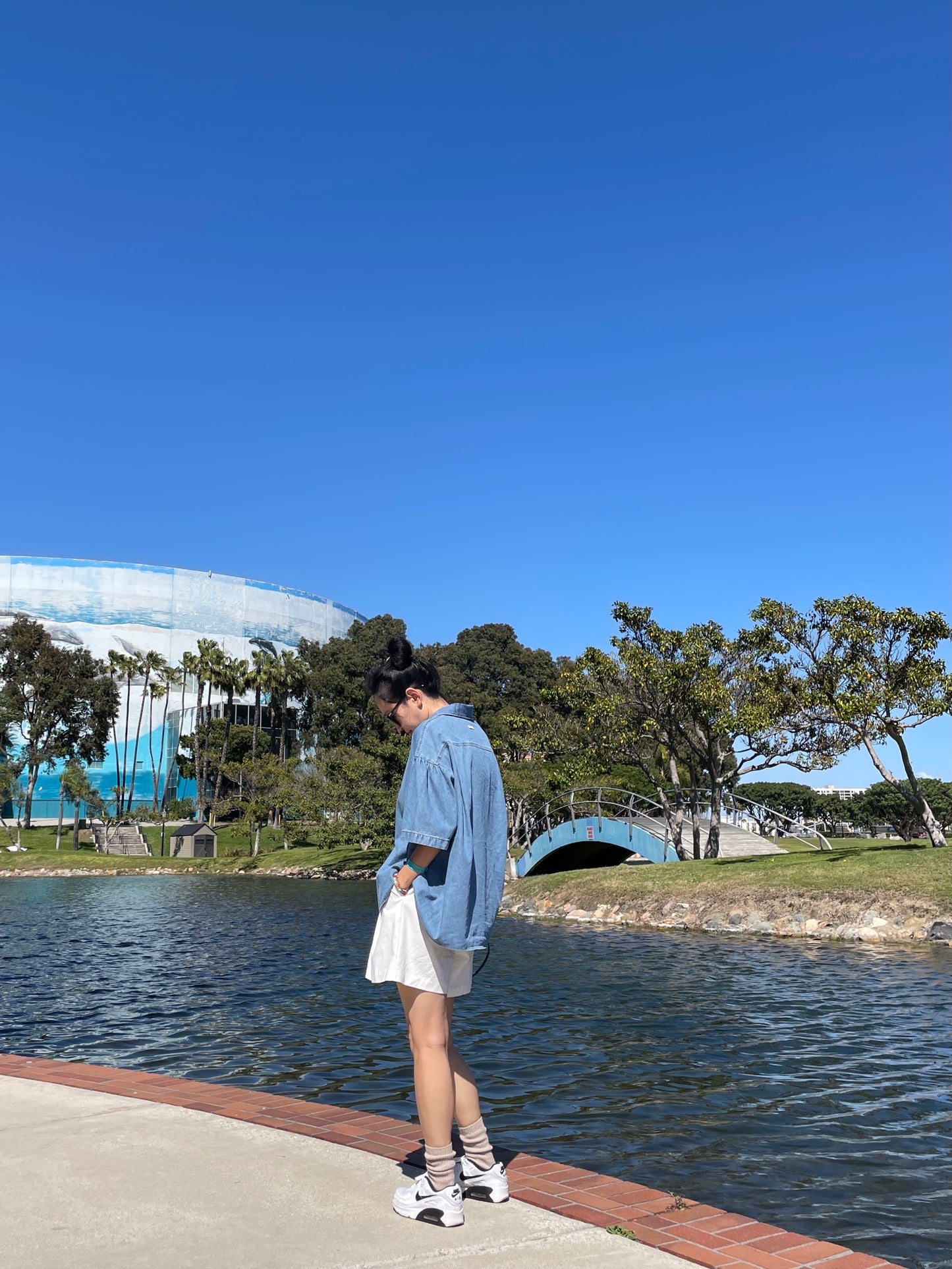 Abi + Ari Black Label Oversized Denim Polo Shirt