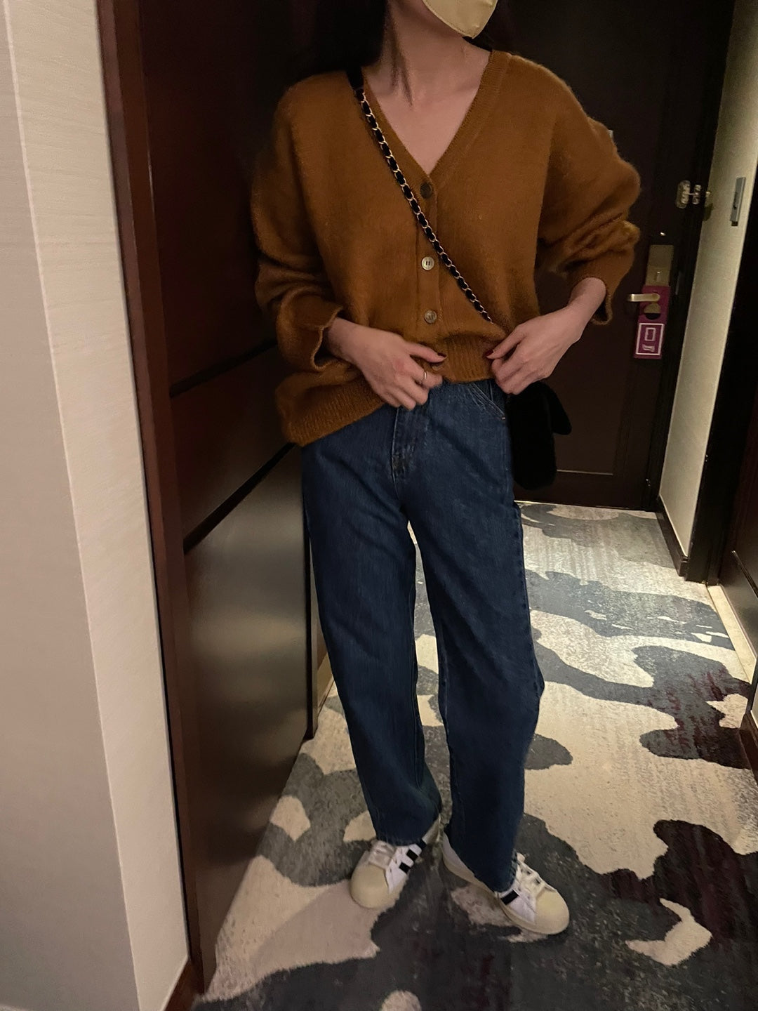 Brushed Wool / Alpaca Cardigan - 1 Left in Magenta