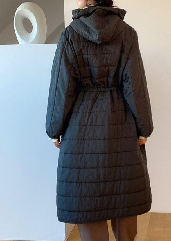 Quilted Nylon Robe Coat