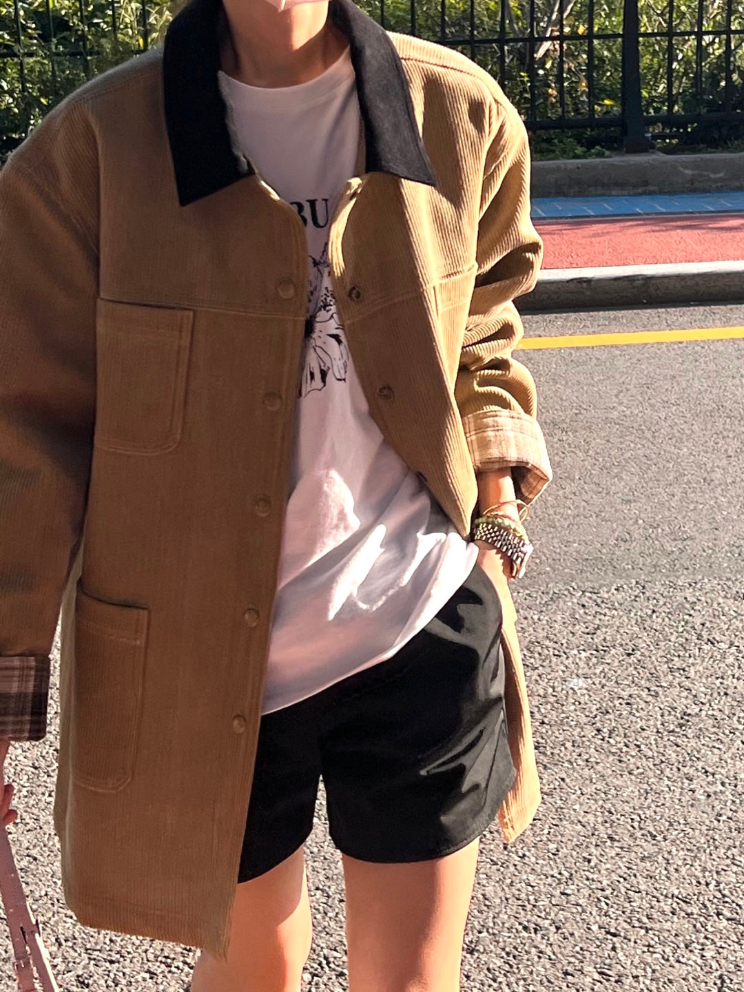 Bonded Corduroy Coat