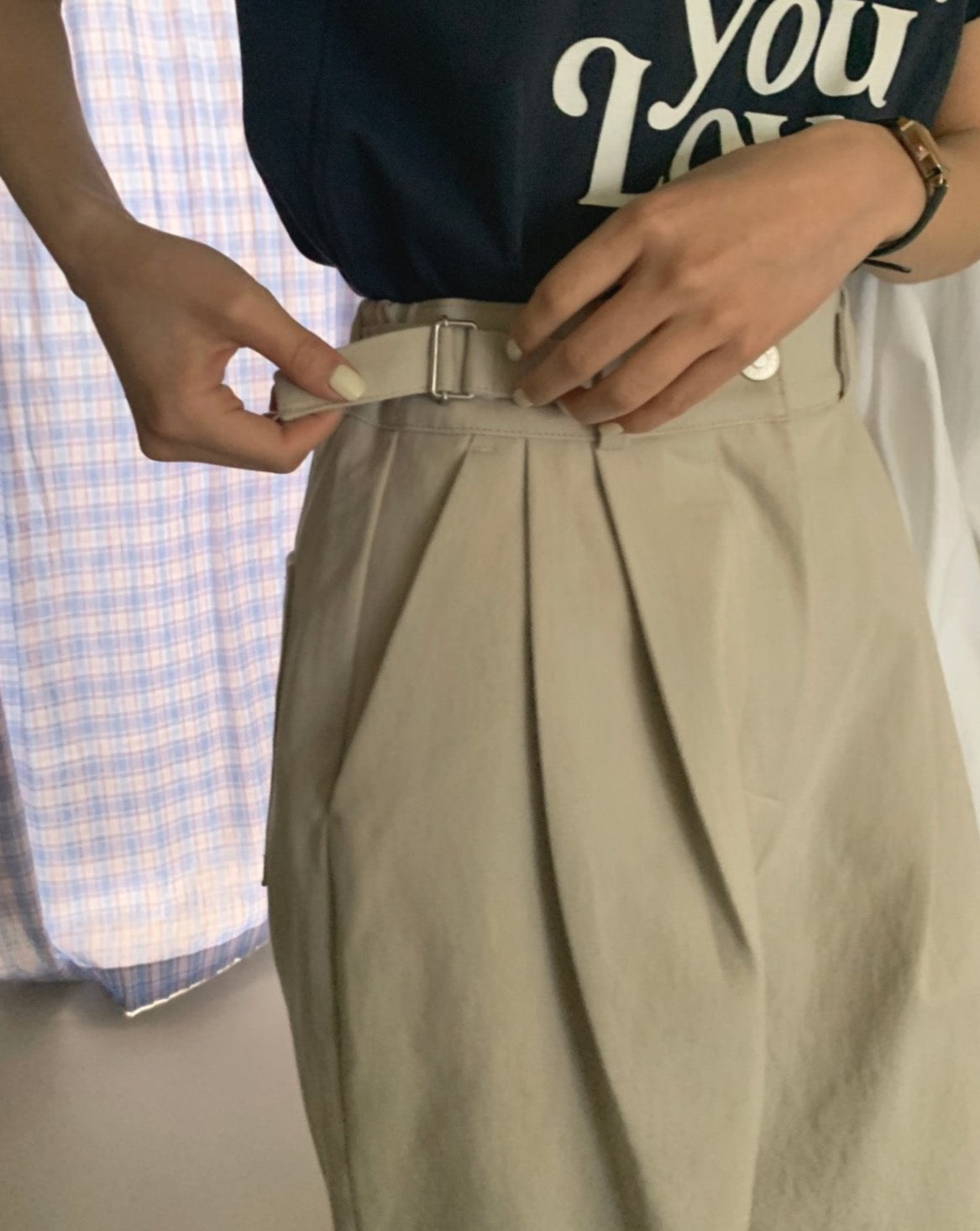 Cotton Twill Bermuda Shorts - Straight