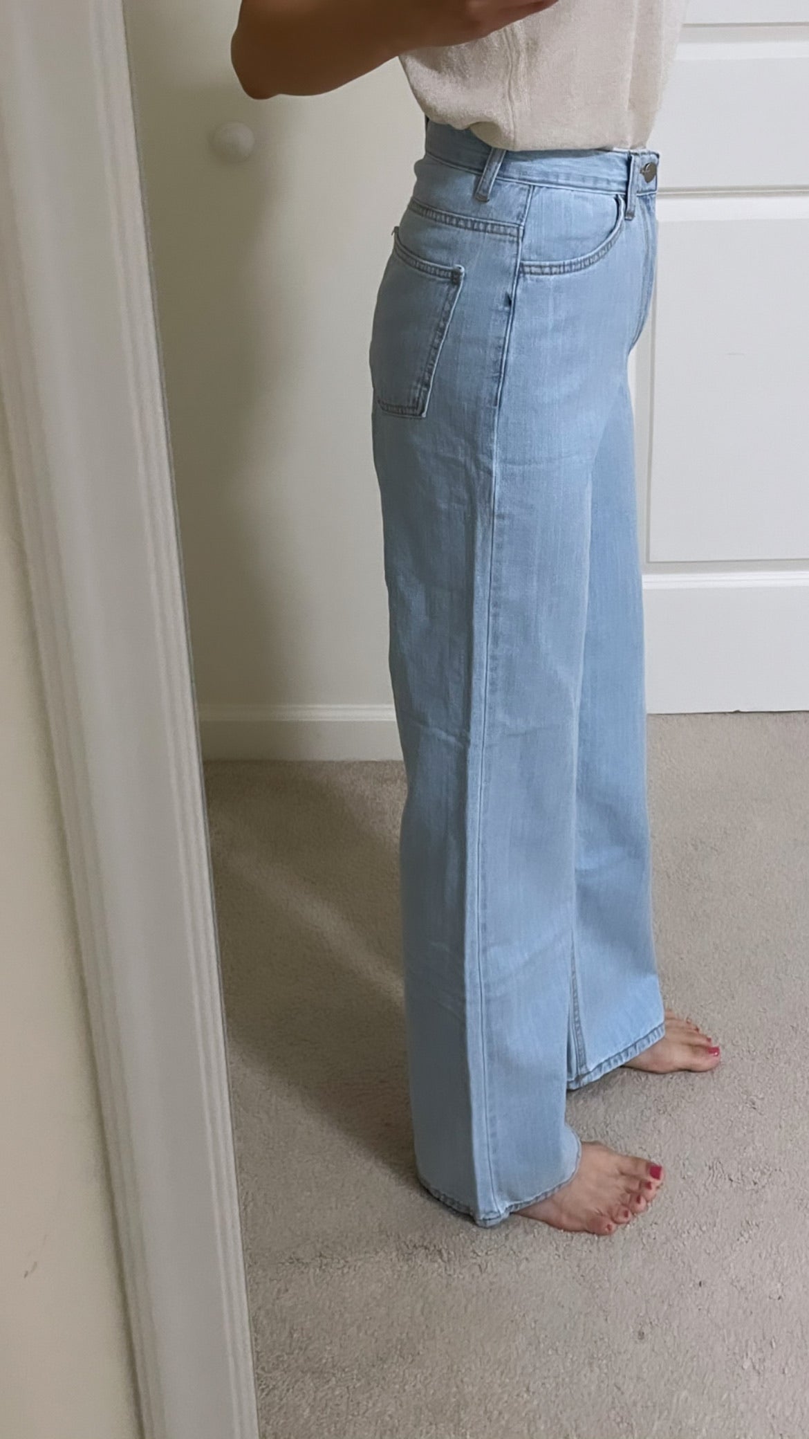 Summer relaxed straight Denim