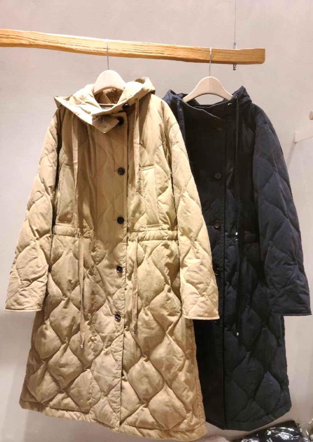 Ari Duck Down Hooded Trench Coat