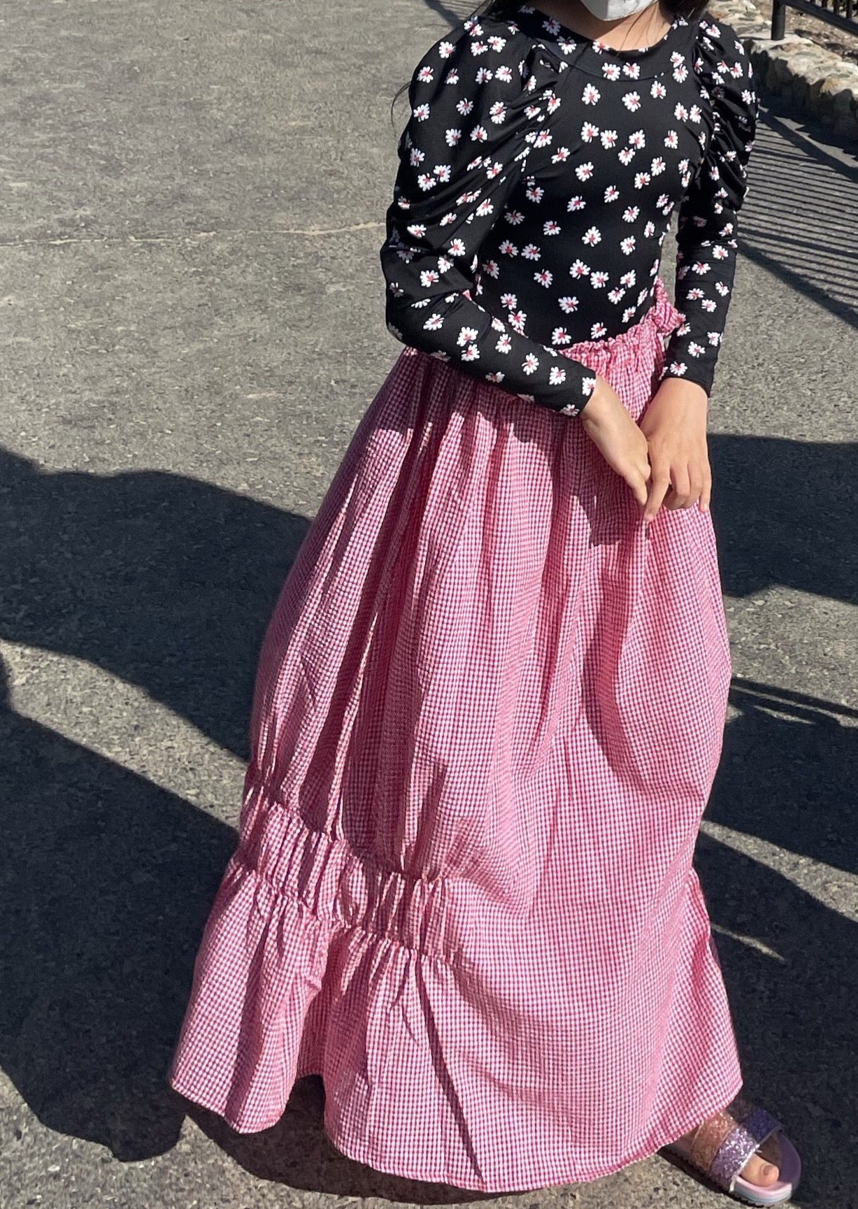 Mango Seersucker Dress