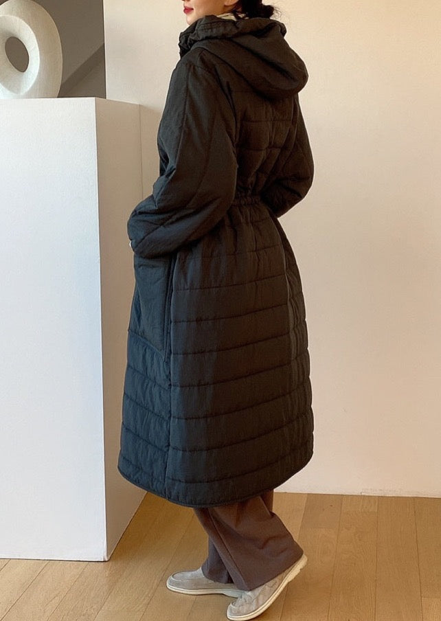 Quilted Nylon Robe Coat