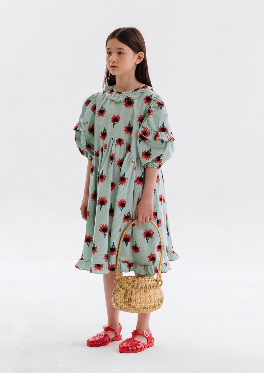 Sunflower Printed Dress by En:Paper