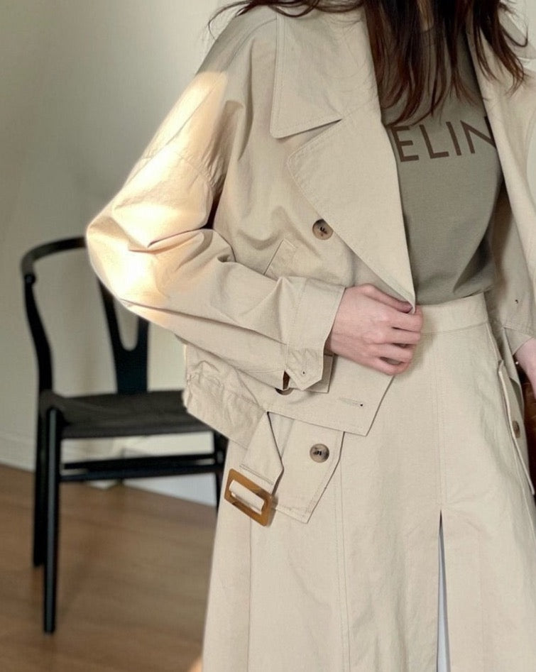 Crop Trench Jacket