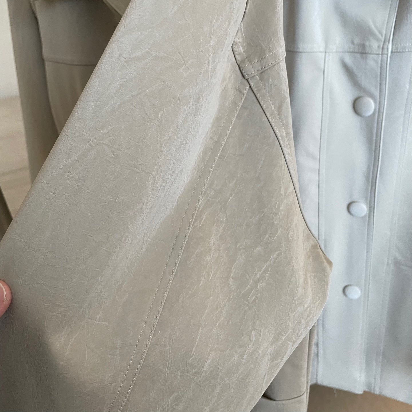 <Abi + Ari> Black Label Vegan Long Jacket