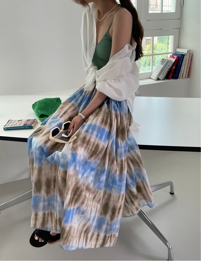Tie Dye Maxi Skirt