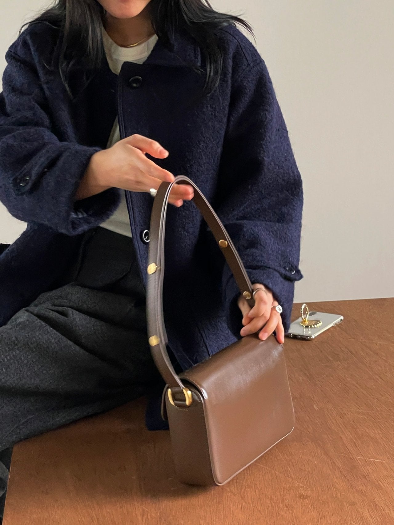 Chamber Bouclé Half Coat