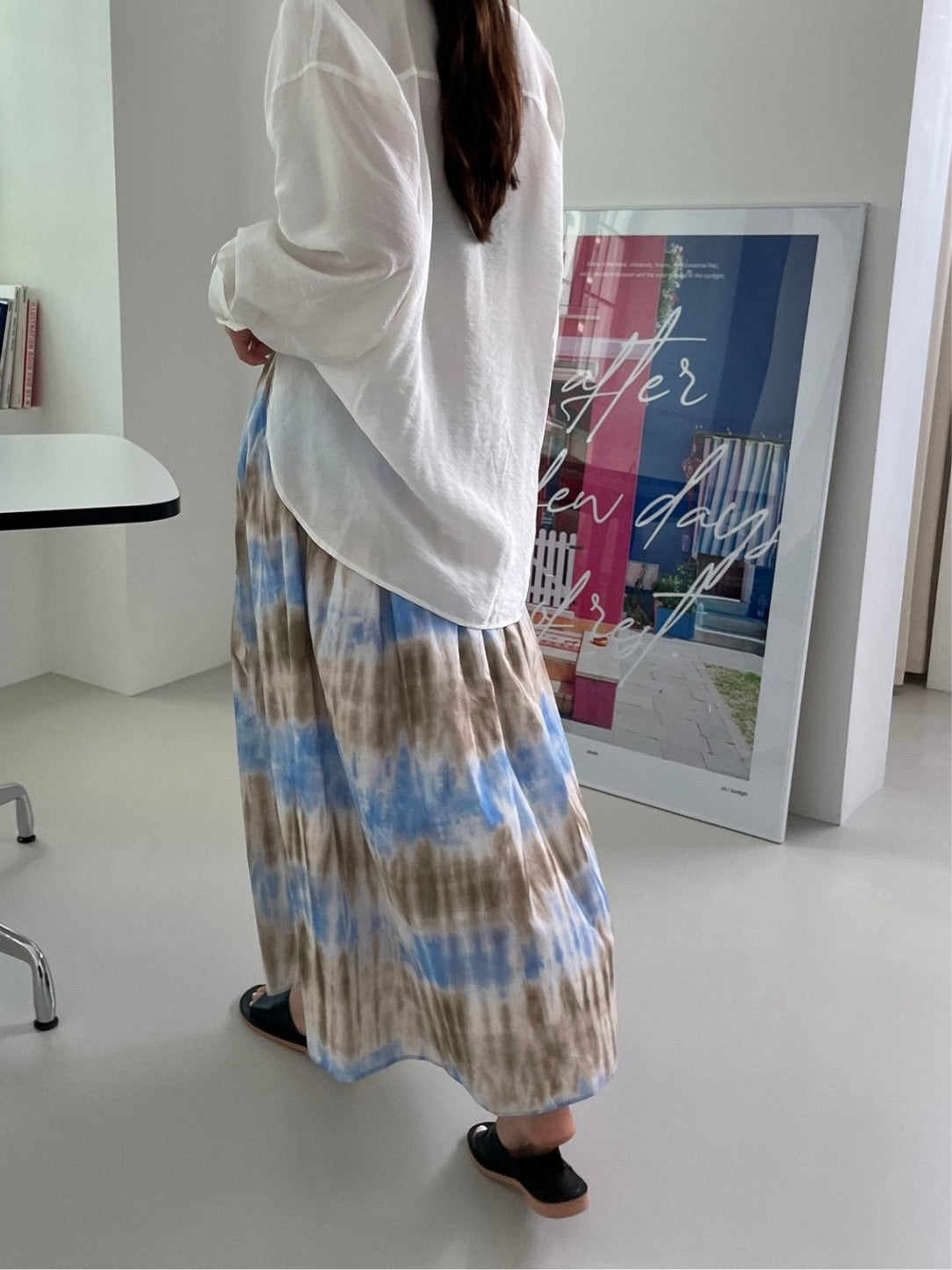 Tie Dye Maxi Skirt