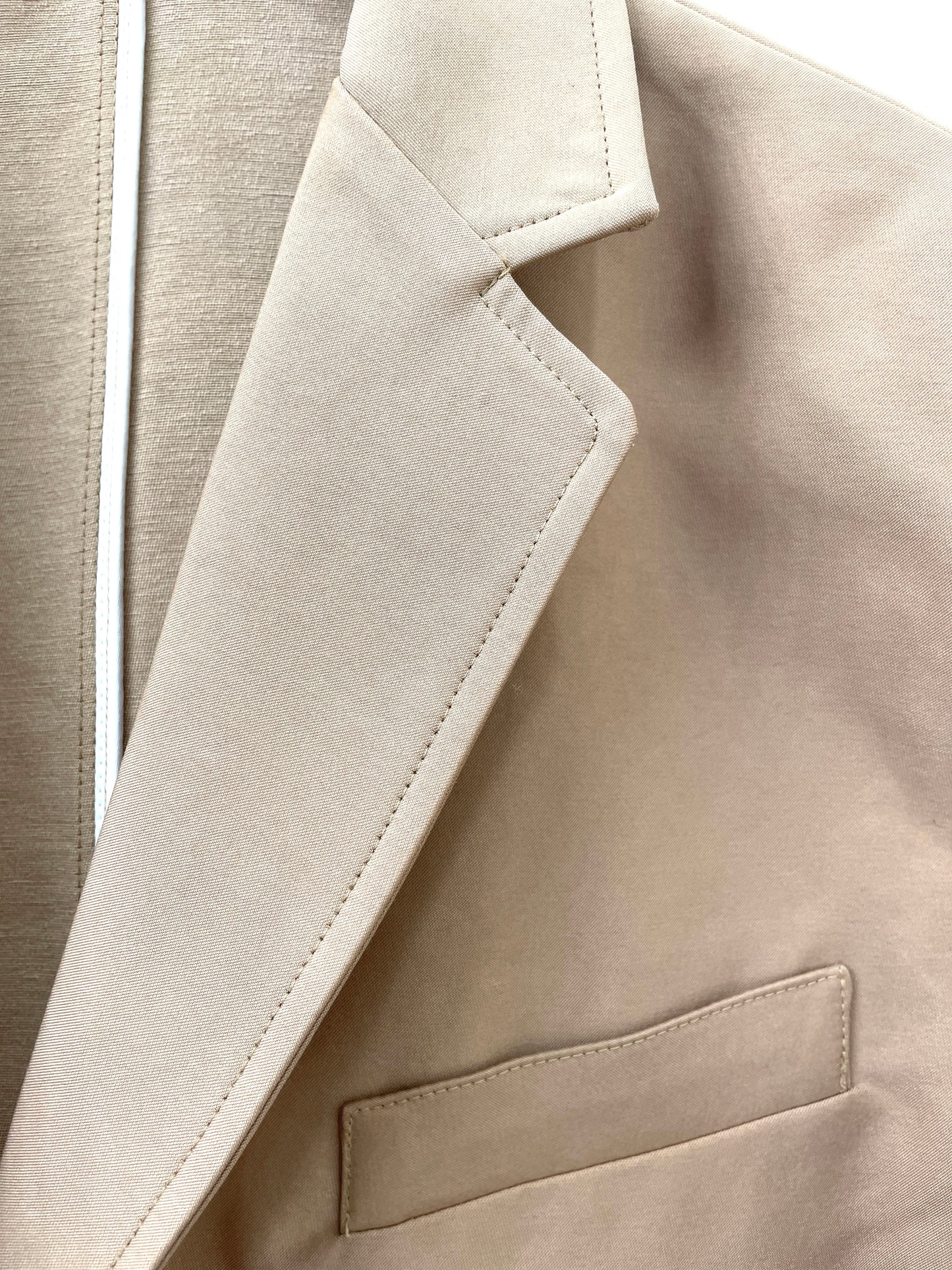 Cotton Blend Double Weave Blazer