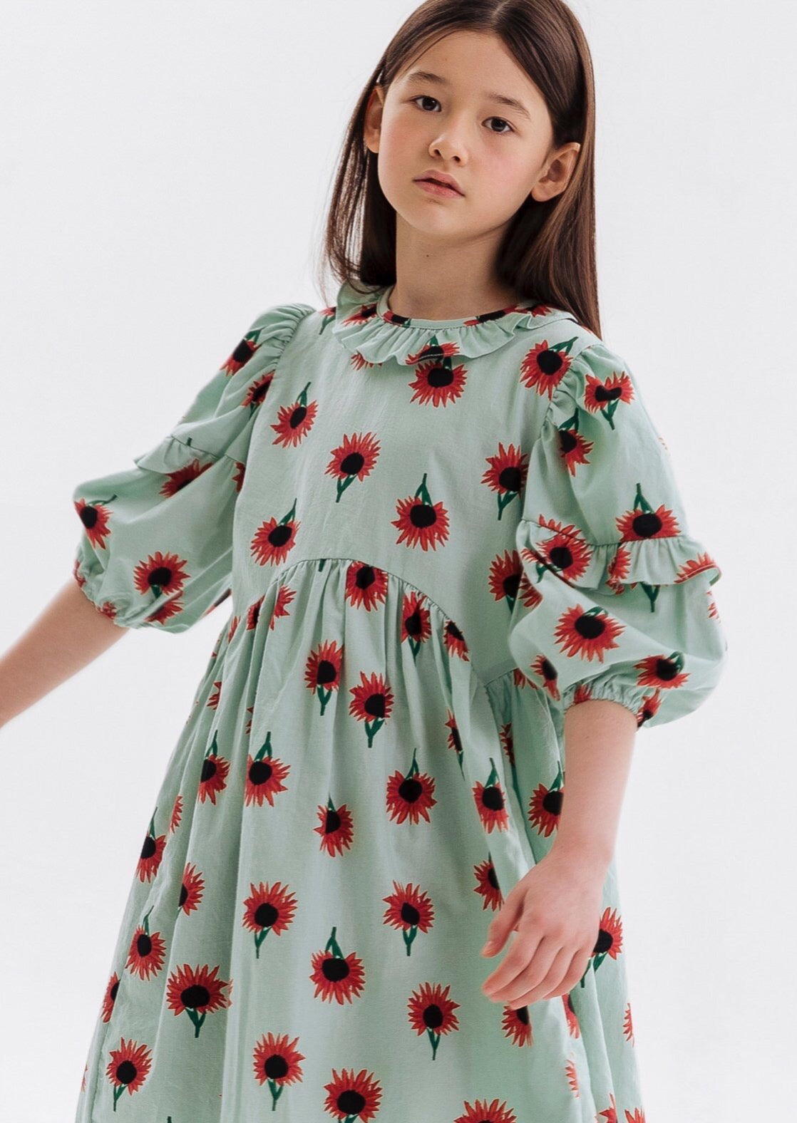 Sunflower Printed Dress by En:Paper