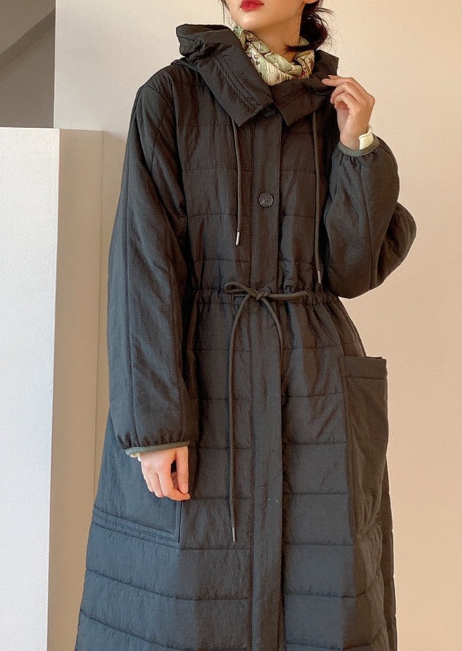 Quilted Nylon Robe Coat