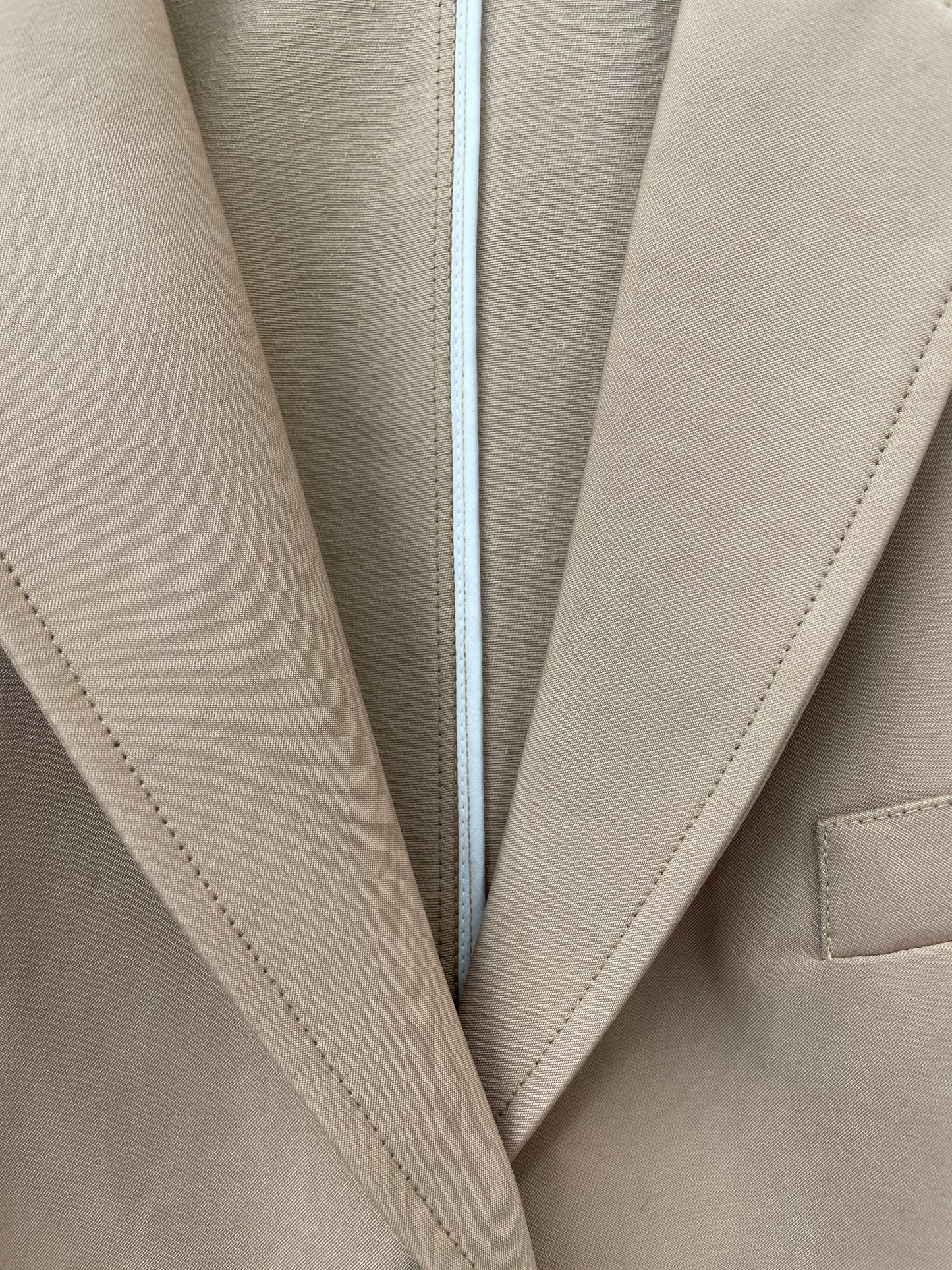 Cotton Blend Double Weave Blazer