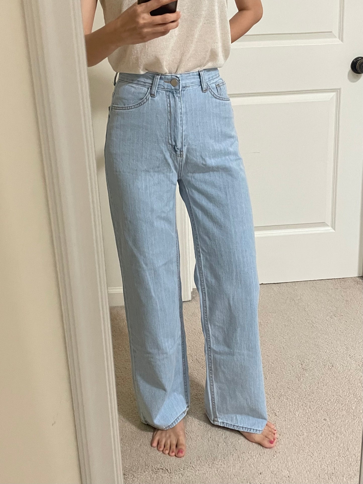 Summer relaxed straight Denim