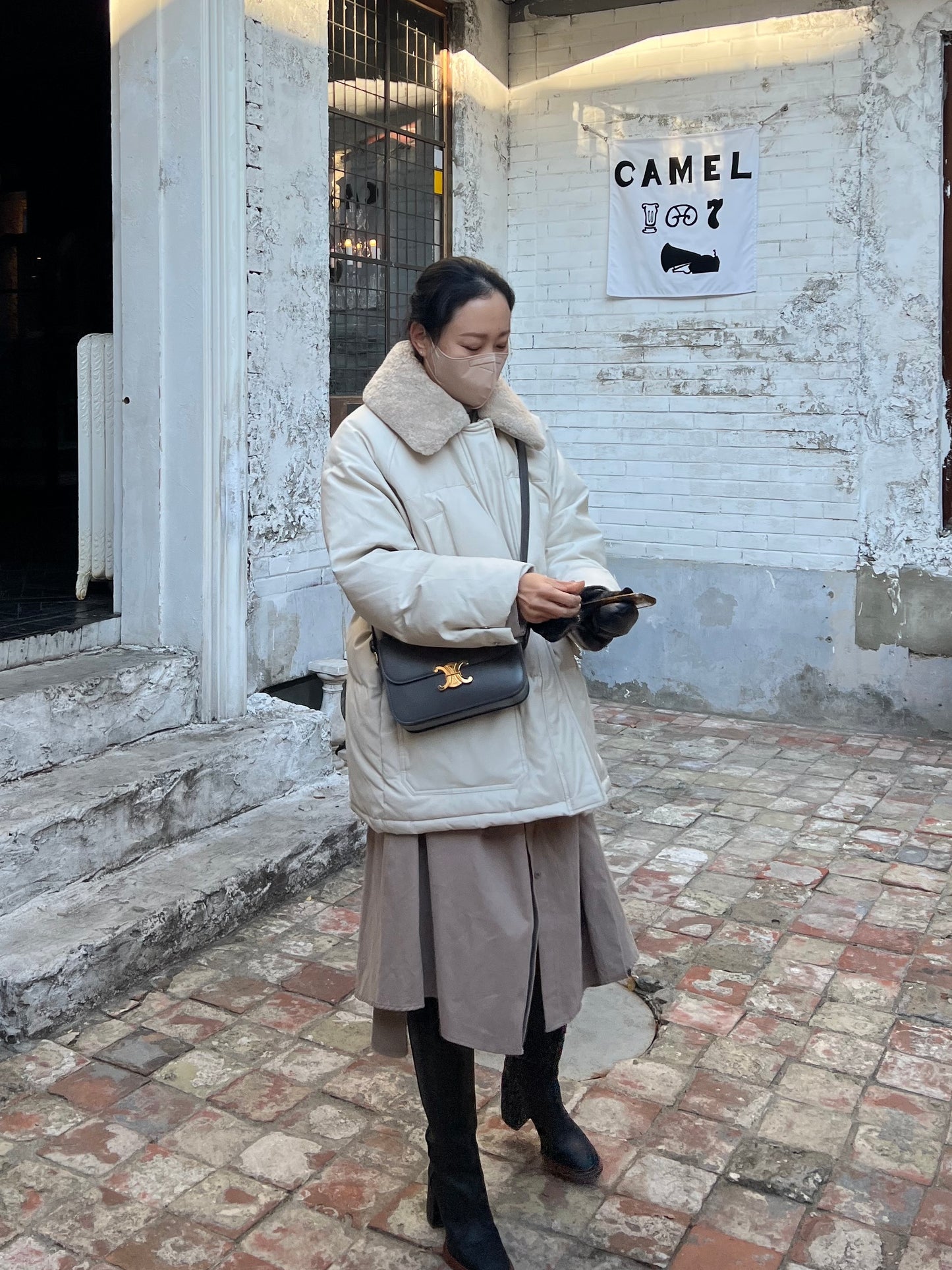 Duck Down With Shearling Collar - Final Pre-Order