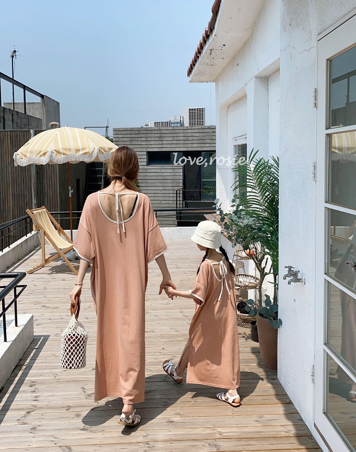 Open Back Jersey Kaftan - Kids