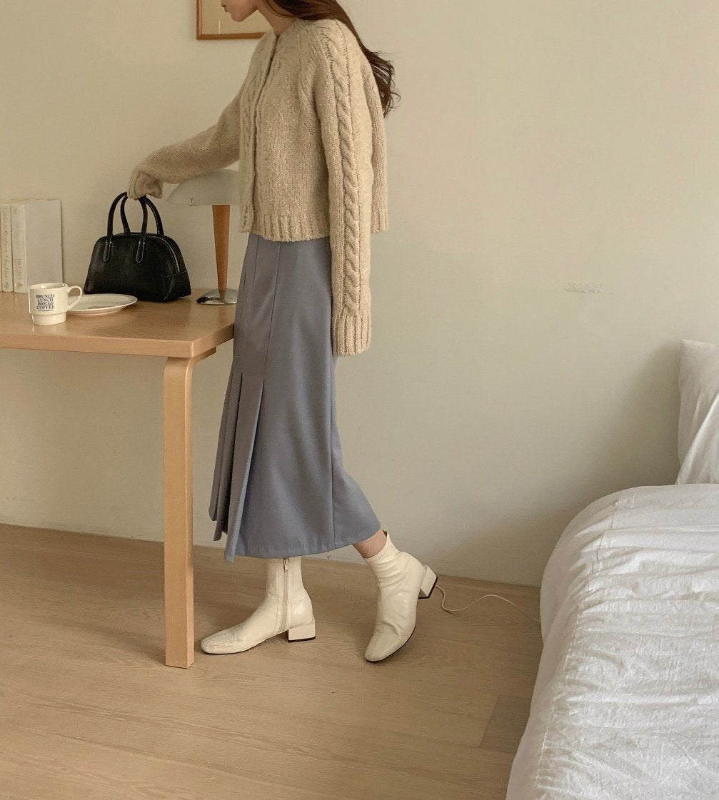 Mohair Cable Cardigan