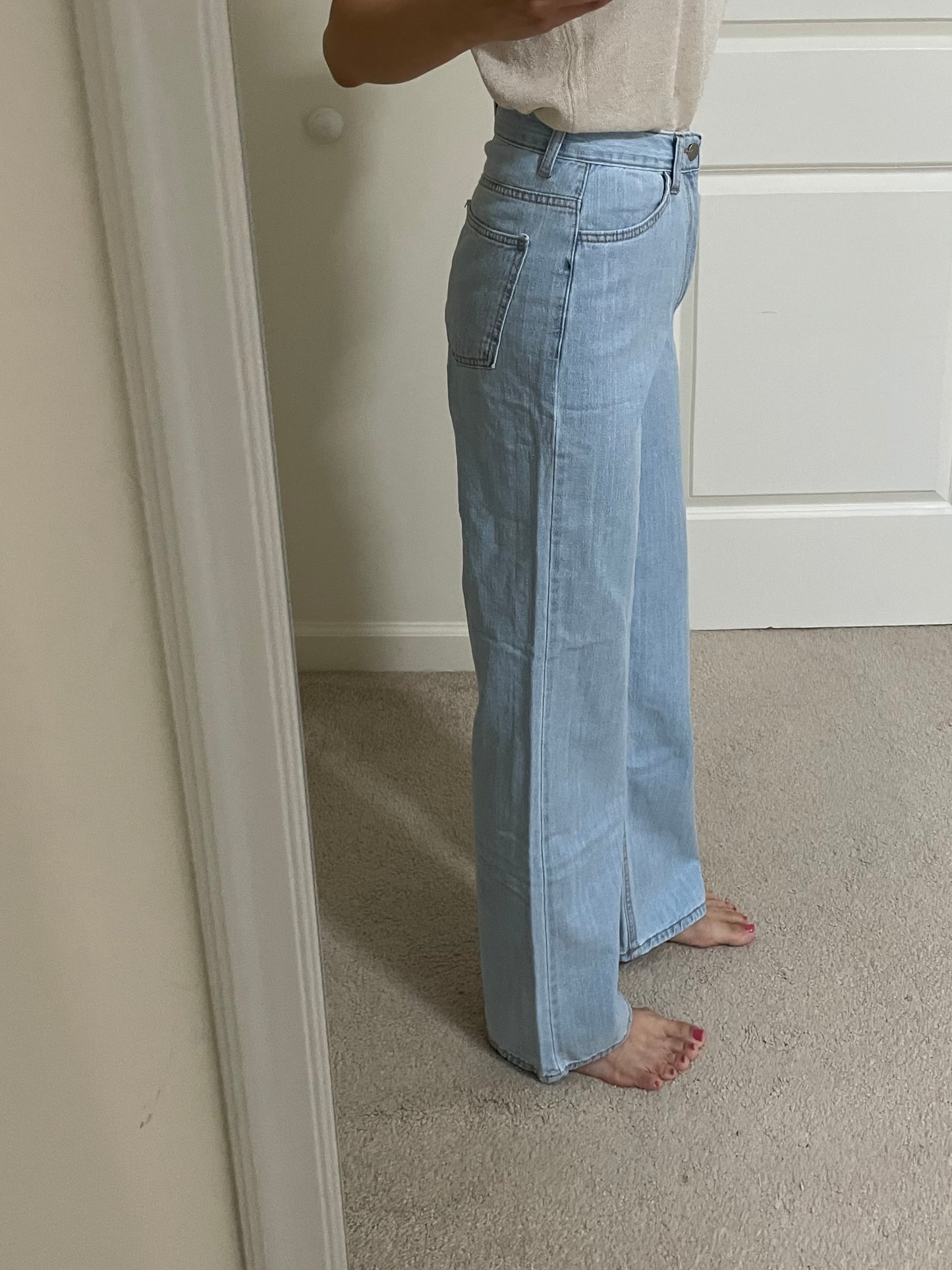 Summer relaxed straight Denim
