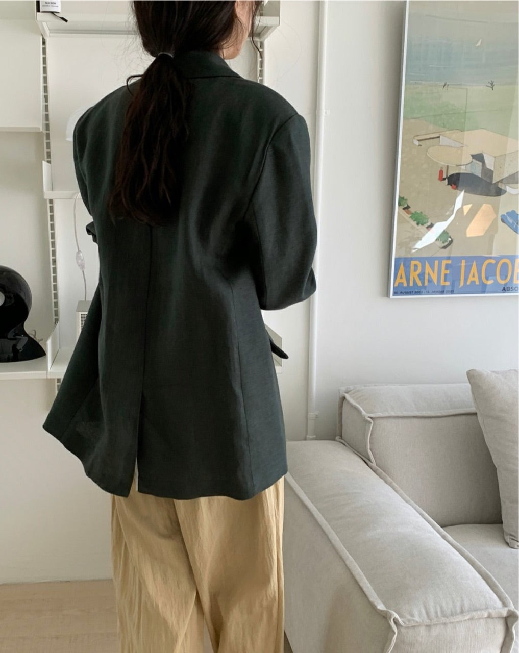 Abi + Ari Black Label Linen Blazer
