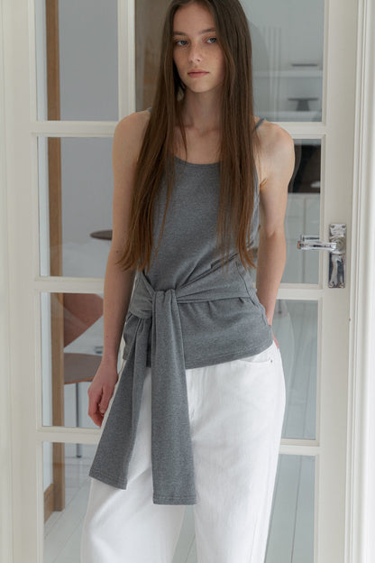 <Essential><Pre-order>Cotton Tie Camisole