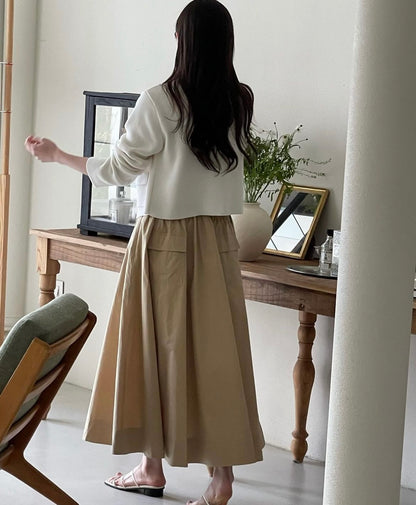 Cotton Flared Skirt