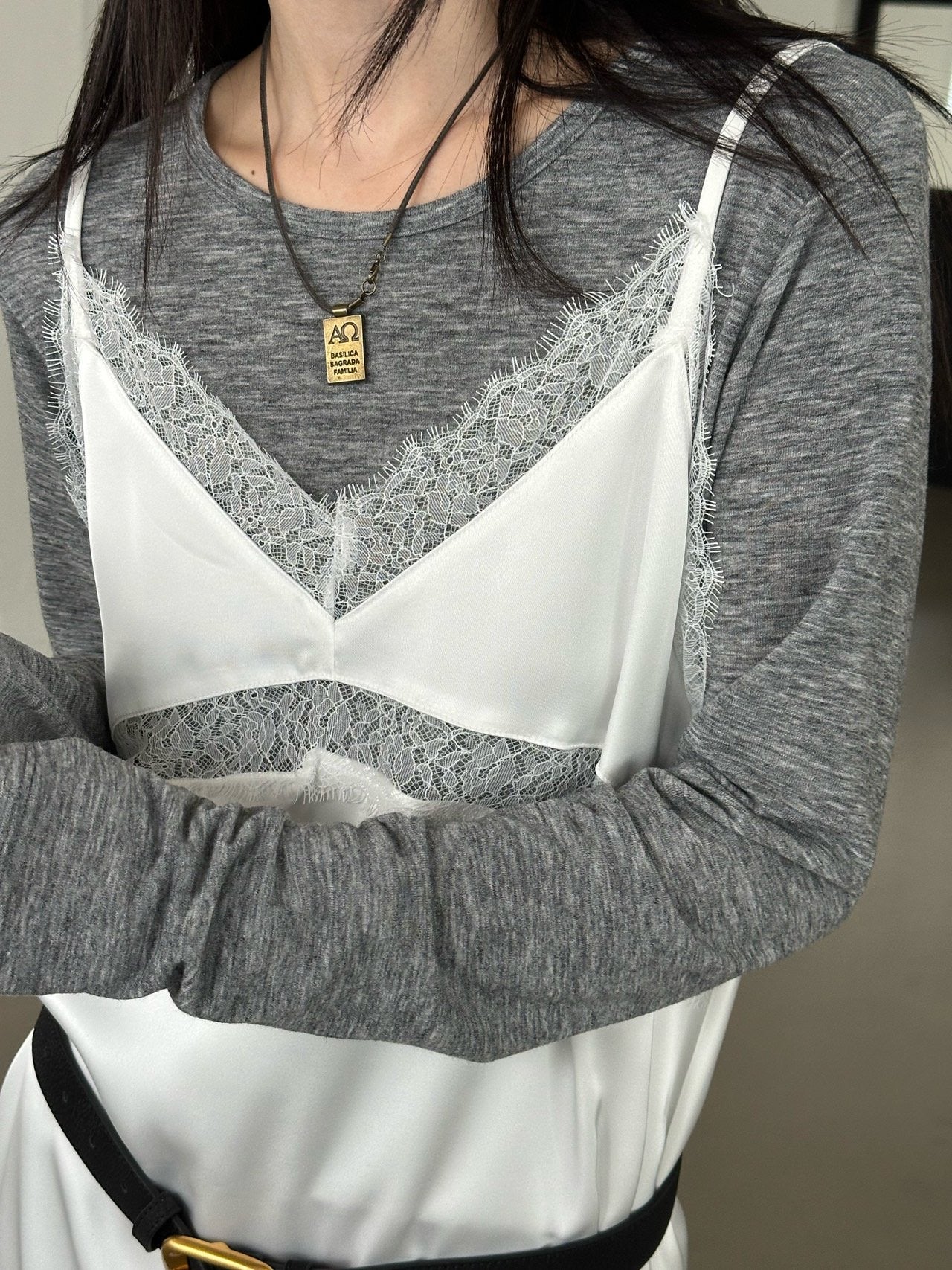 Lacey Satin Slip Dress