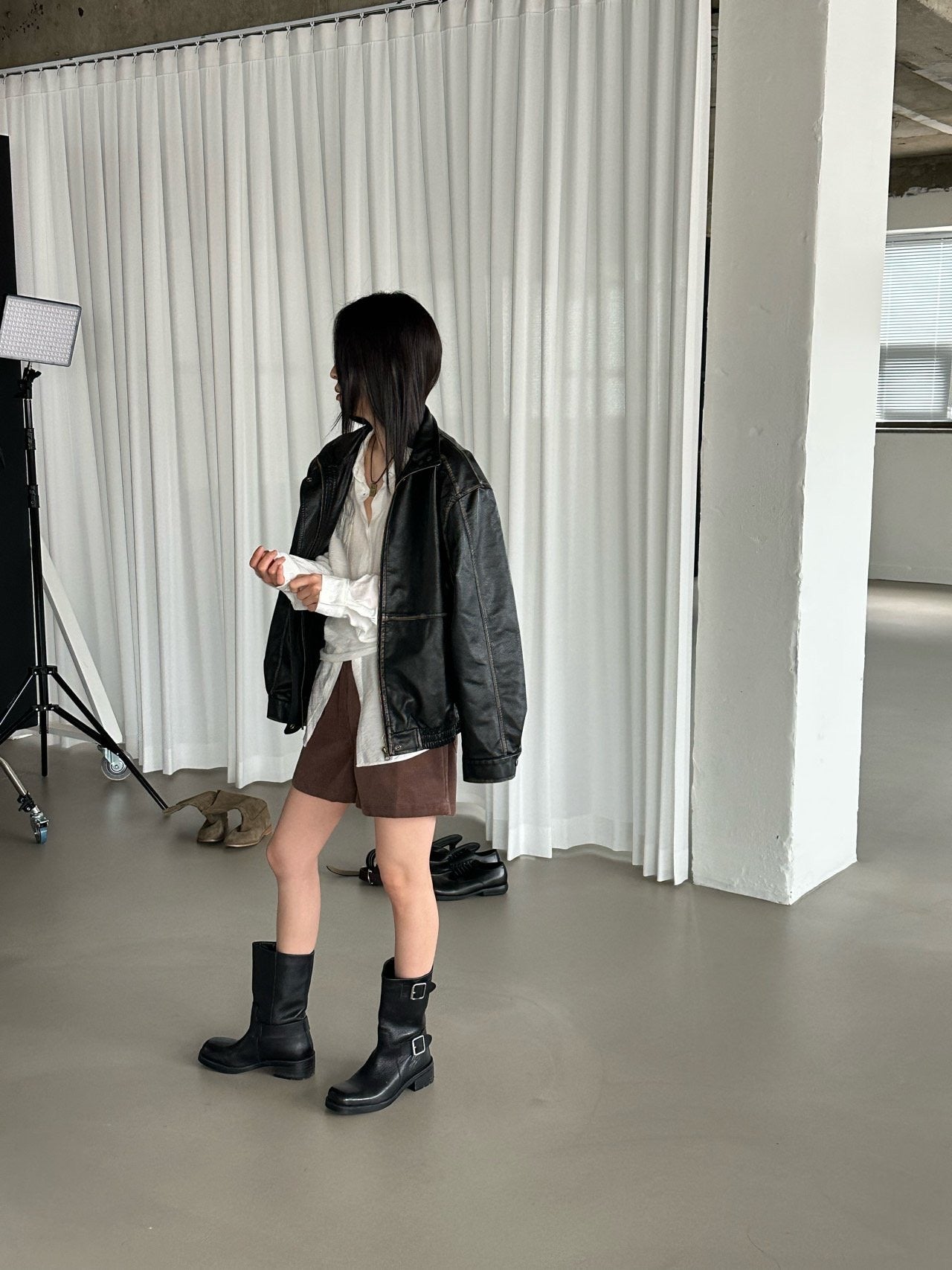 Vintage Vegan Leather Jacket