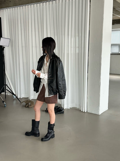 Vintage Vegan Leather Jacket