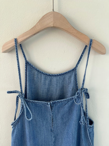 <Black Label> Away Denim Slip Maxi Dress