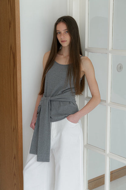 <Essential><Pre-order>Cotton Tie Camisole