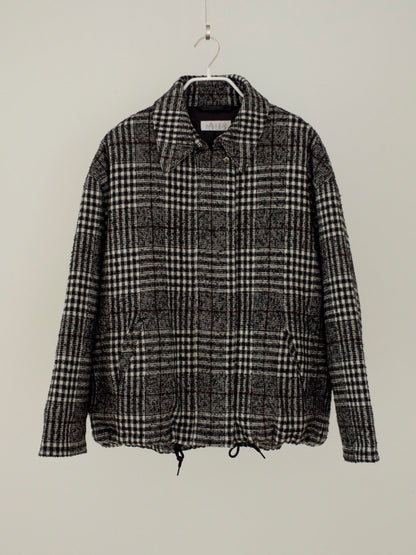 Wool Plaid Short coat
