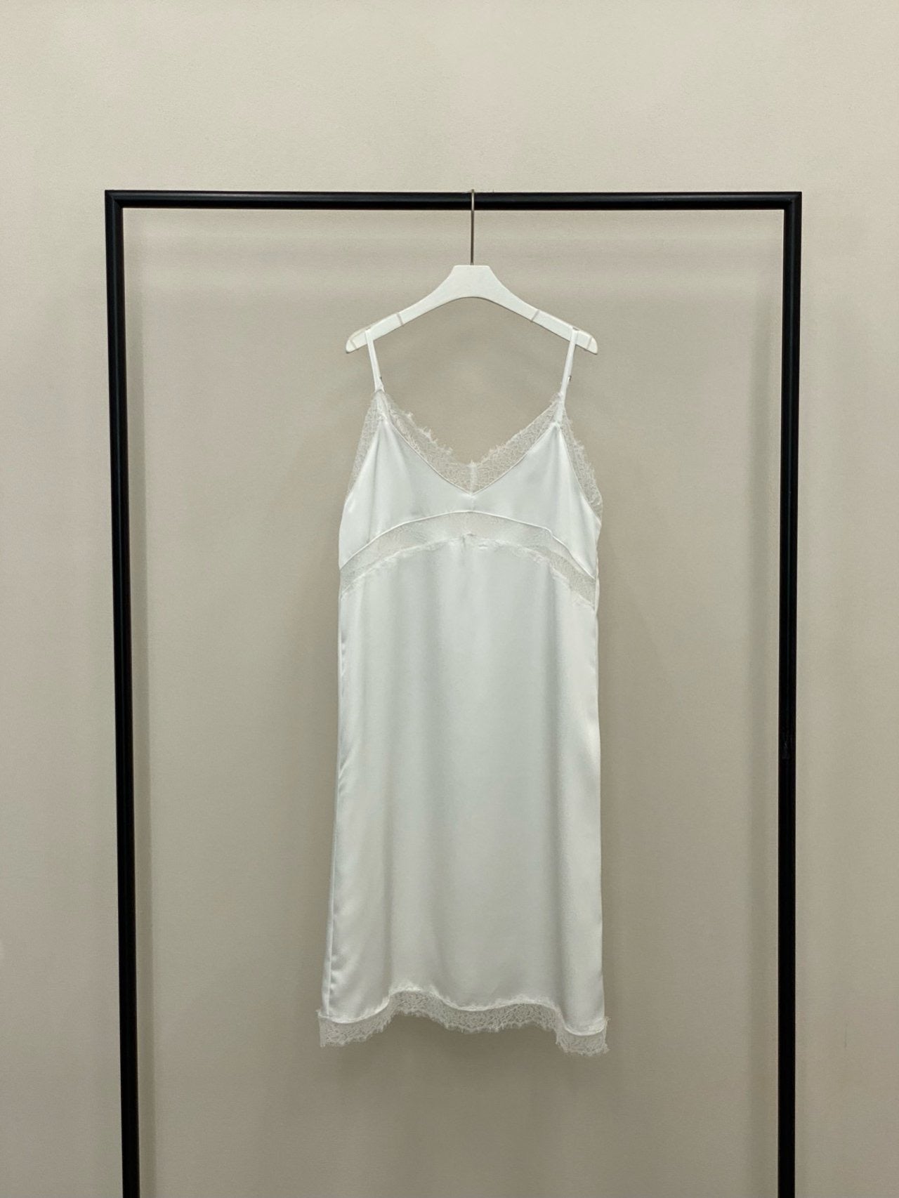 Lacey Satin Slip Dress