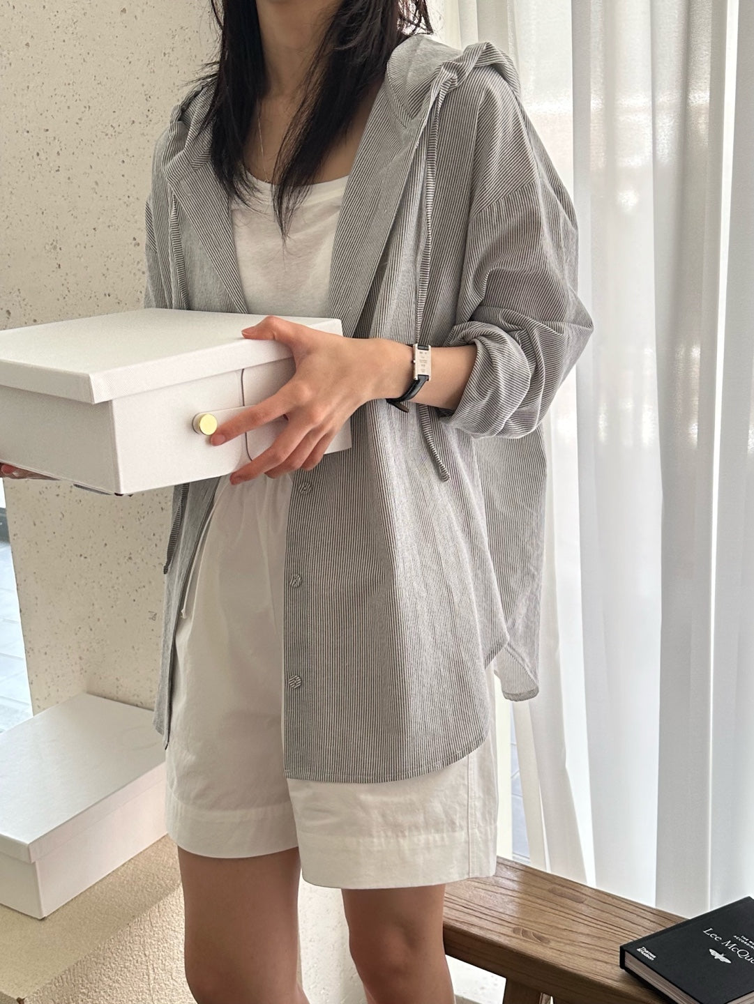 Hooded Cotton Shirt
