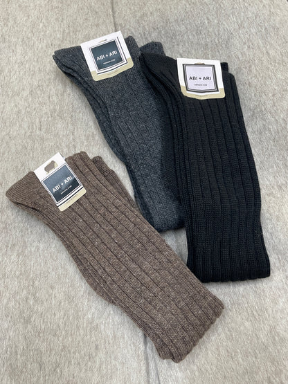 Jenne Cashmere Blend Rib Knee High Socks