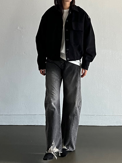 Twill Blouson With Quilted Lining
