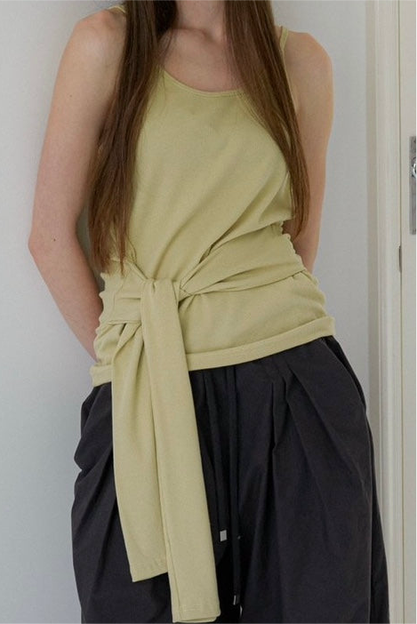 <Essential><Pre-order>Cotton Tie Camisole