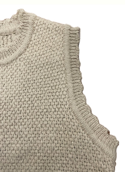 Cropped Wool Vest
