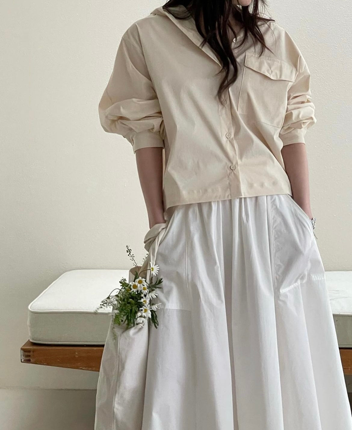 Cotton Flared Skirt