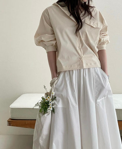 Cotton Flared Skirt