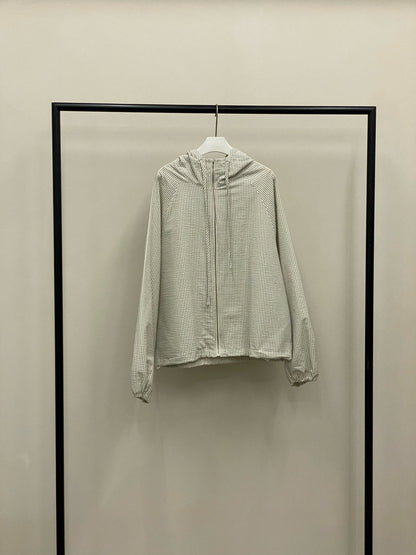 Cotton Jacquard Windbreaker