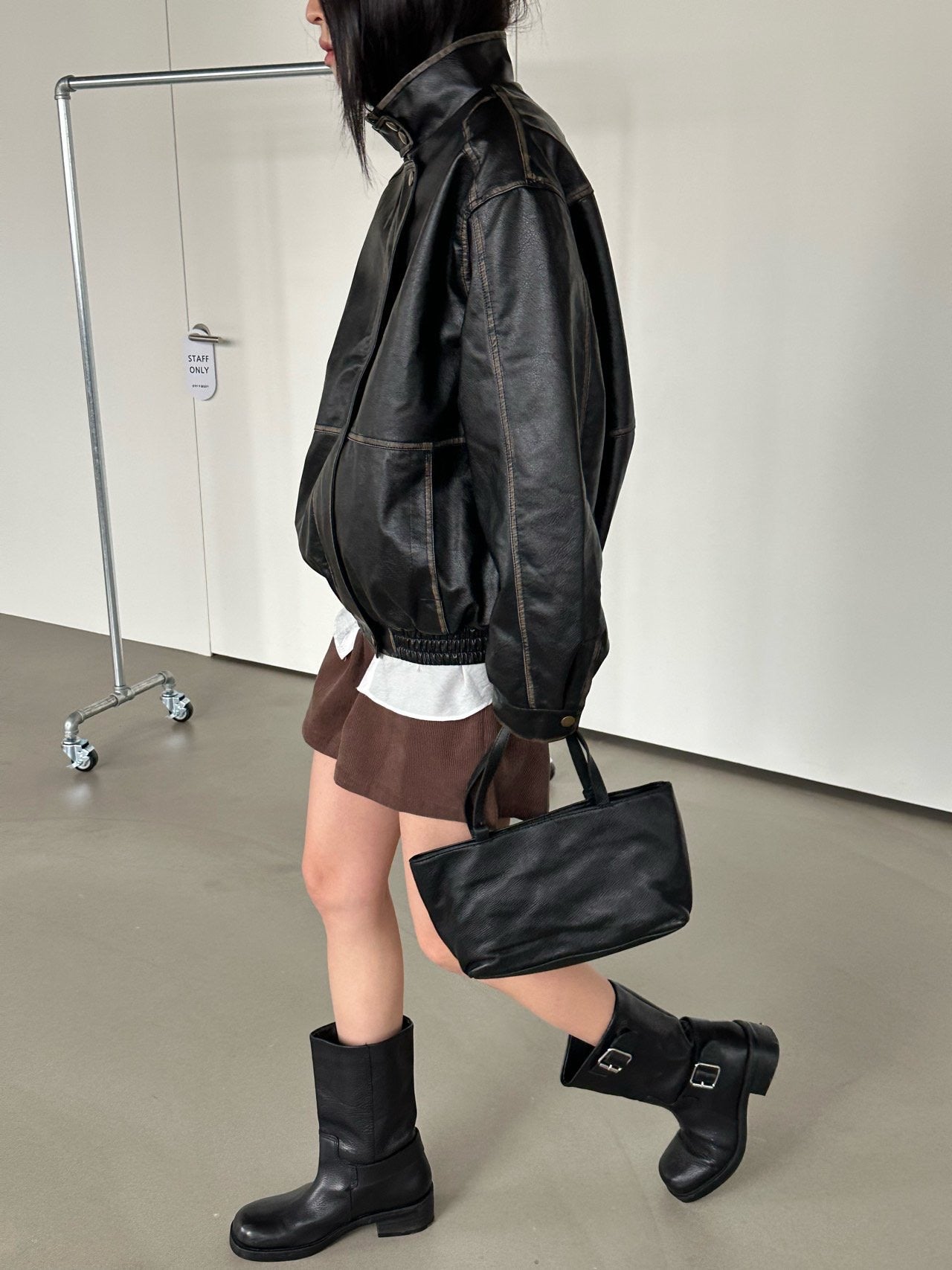 Vintage Vegan Leather Jacket