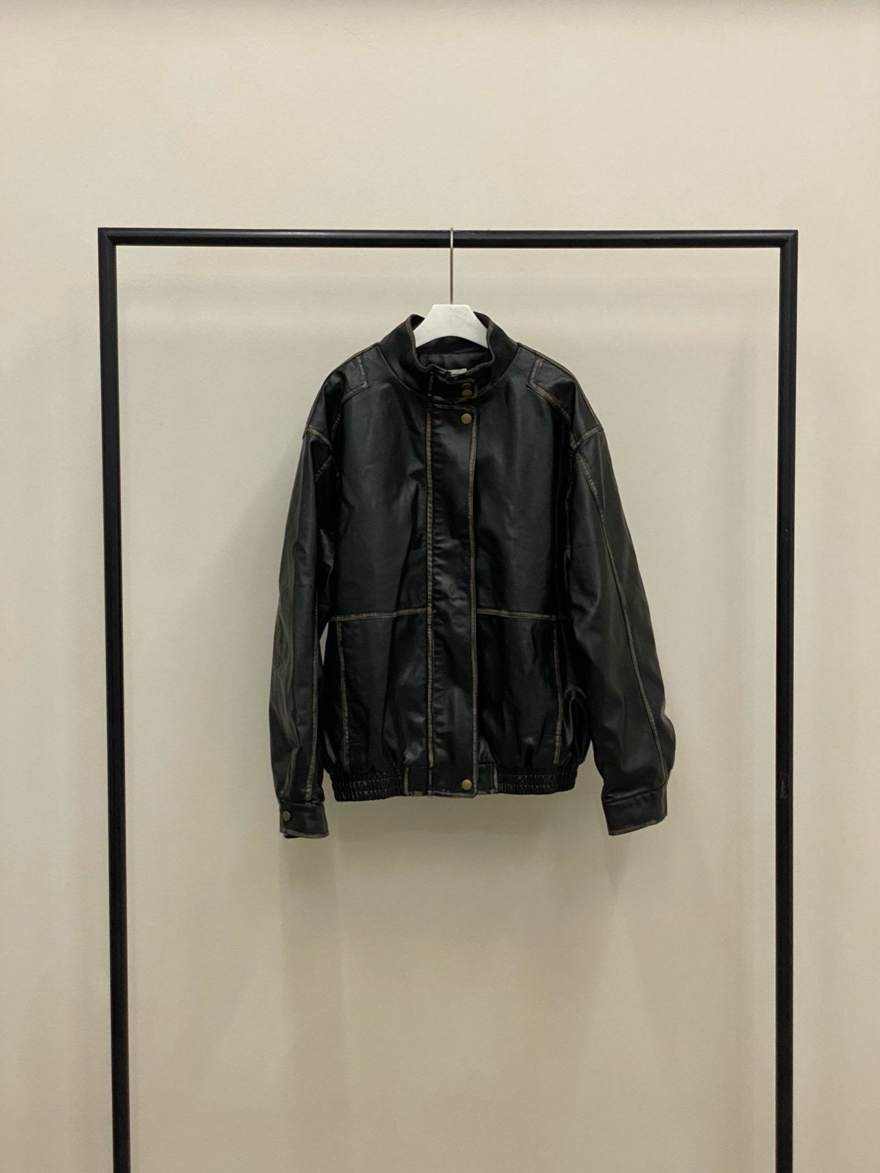 Vintage Vegan Leather Jacket