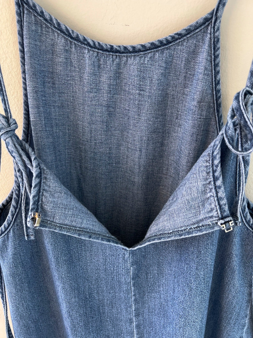 <Black Label> Away Denim Slip Maxi Dress