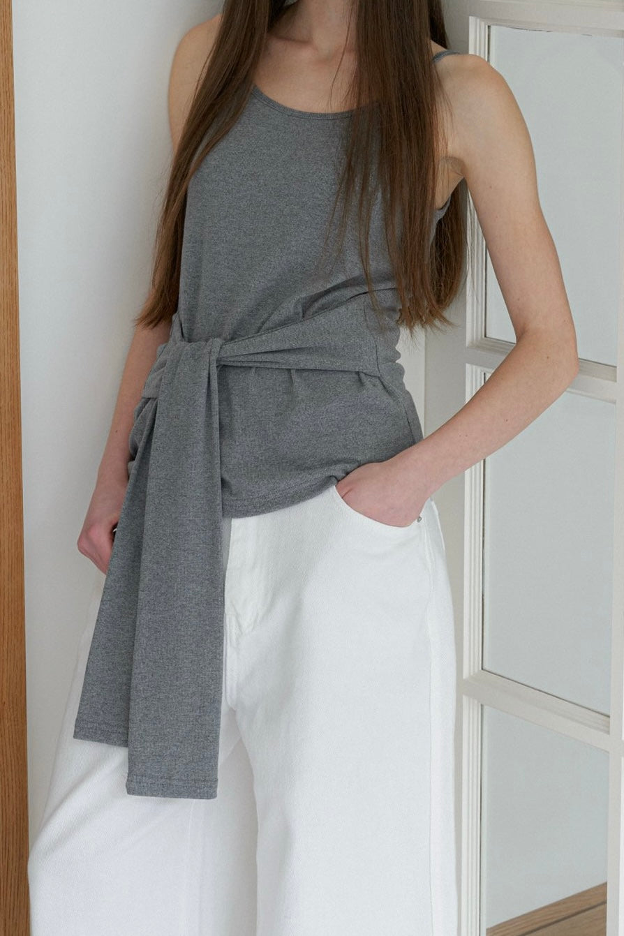 <Essential><Pre-order>Cotton Tie Camisole
