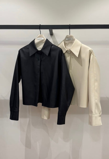 Vegan Leather Shacket